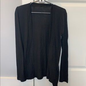 J crew black cotton cardigan